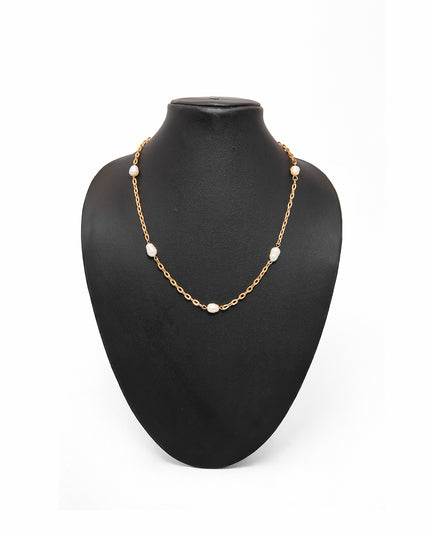 Golden Pearl Link chain