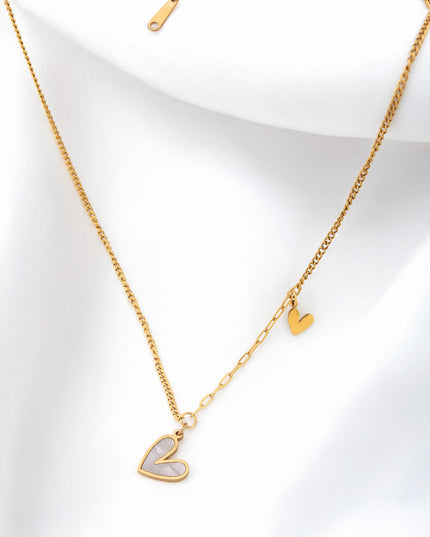 Double Heart Layered Chain