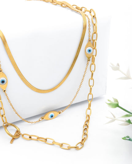 Evil Eye Layered Chain