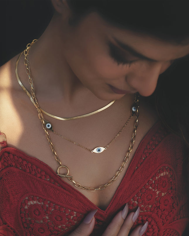 Evil Eye Layered Chain
