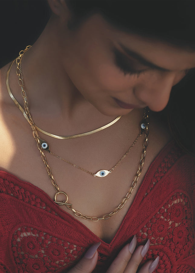Evil Eye Layered Chain