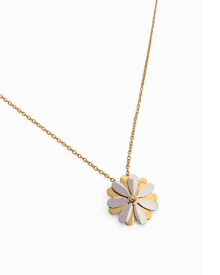 Dual Tone Floral Fancy Chain