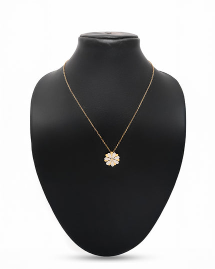 Dual Tone Floral Fancy Chain