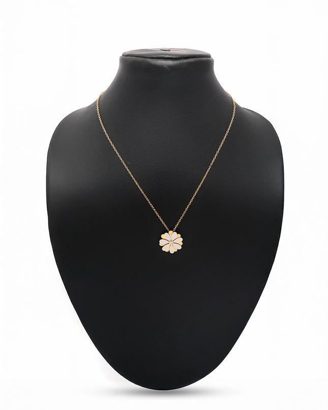 Dual Tone Floral Fancy Chain
