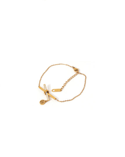Crossbar Charm Bracelet