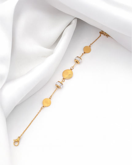 Rakhi Combo Collection – Layered Chain, Bracelet & Hoop Earrings Gift Set