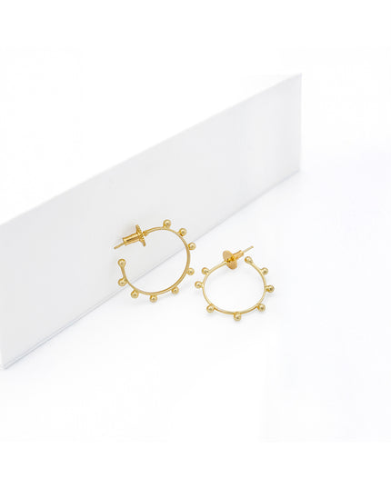 Rakhi Combo Collection – Layered Chain, Bracelet & Hoop Earrings Gift Set