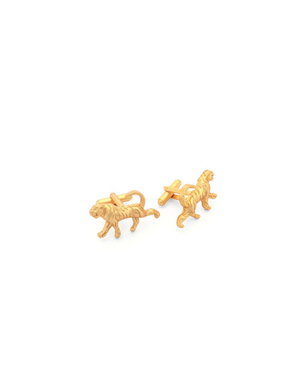 Brother's Royal Rakhi Combo – Lion Brooch & Tiger Cufflinks | Premium Gift Set