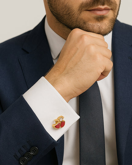 Art Nouveau Flame Cufflinks