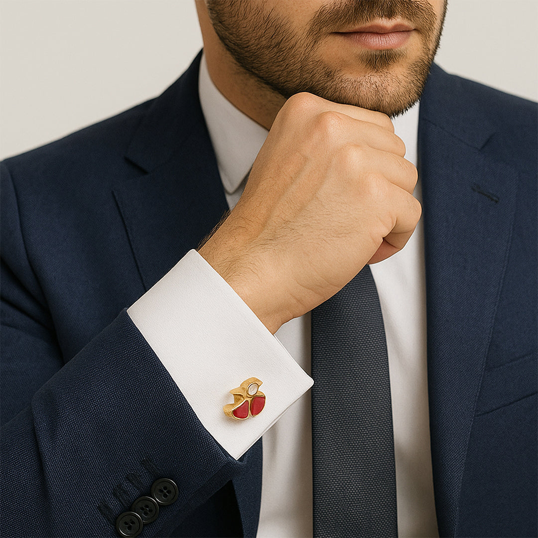 Art Nouveau Flame Cufflinks