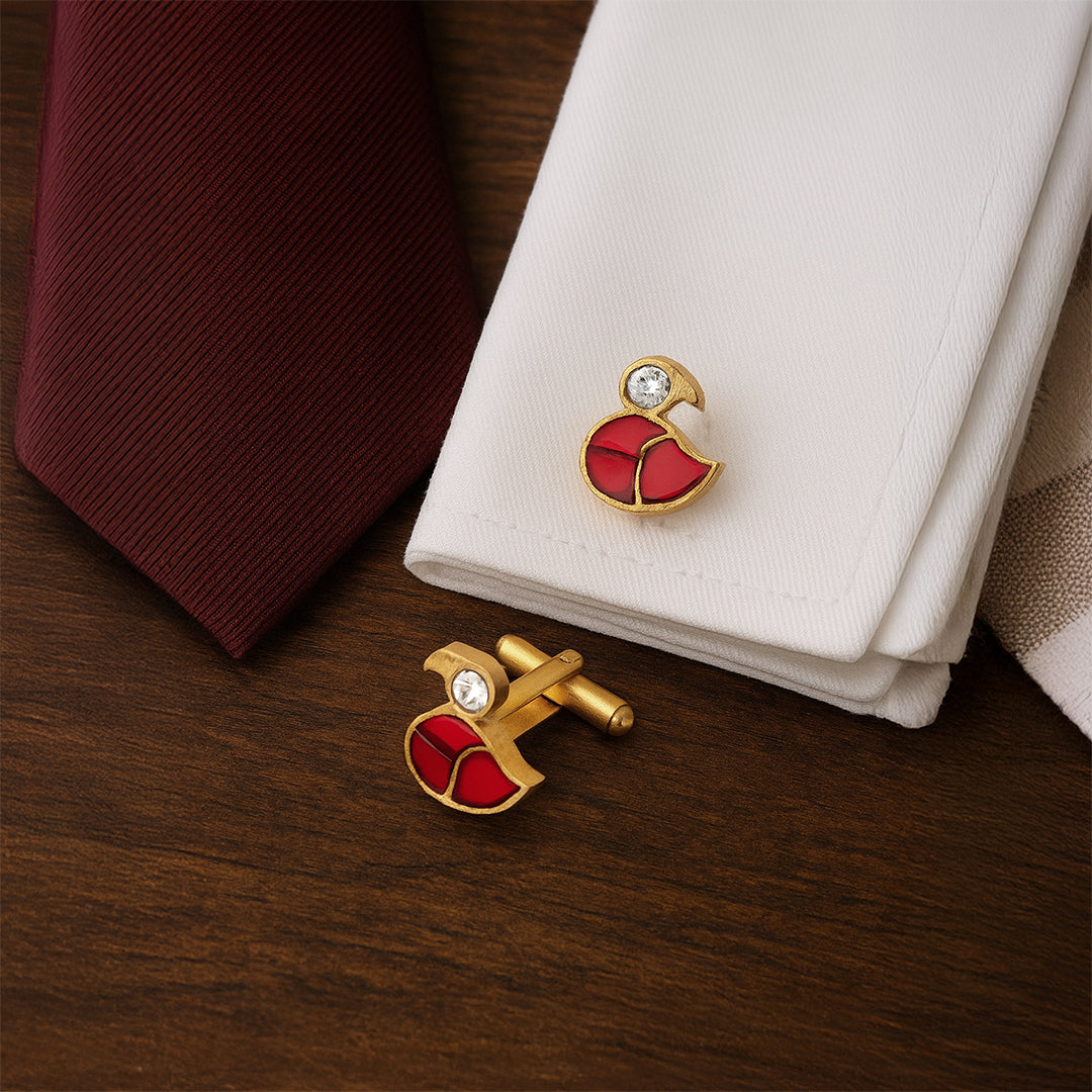 Art Nouveau Flame Cufflinks