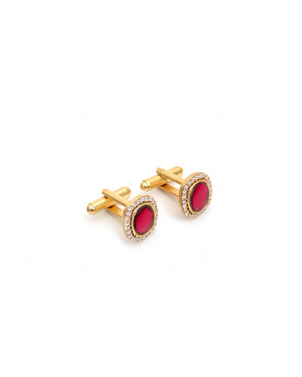 Royal Garnet Oval Cufflinks