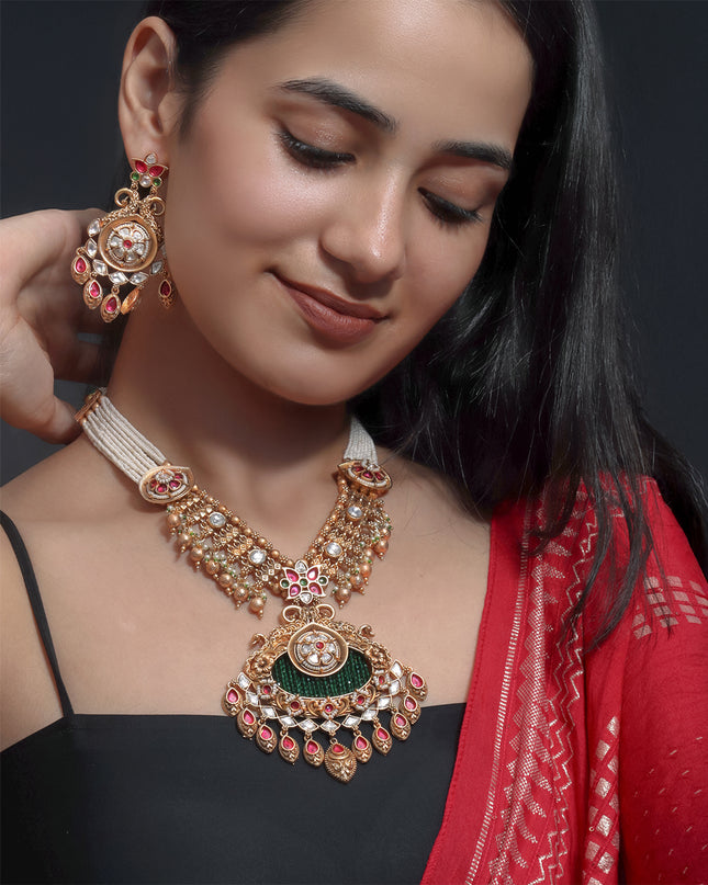 Emerald Heritage Necklace Set