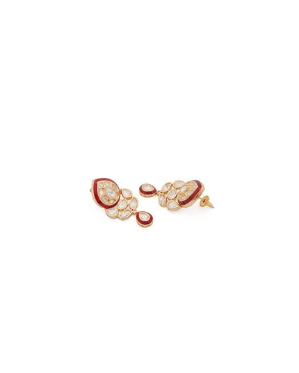 Kundan Pearl Drop Necklace Set