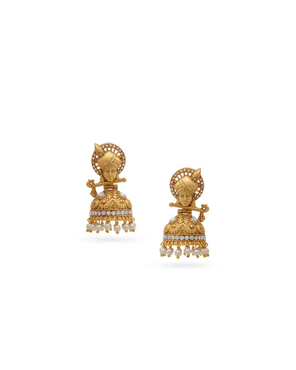 Divine Krishna Pearl Necklace Set