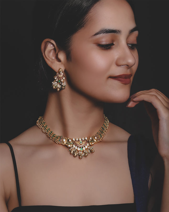 Emerald Royal Heritage Necklace Set
