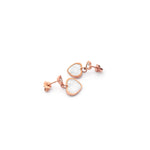 Load image into Gallery viewer, Amoura Set – Rose Gold Heart Necklace &amp; Earrings
