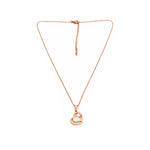 Load image into Gallery viewer, Serenita Set – Twin Heart Rose Gold Necklace &amp; Earrings
