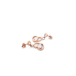 Load image into Gallery viewer, Serenita Set – Twin Heart Rose Gold Necklace &amp; Earrings
