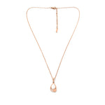 Load image into Gallery viewer, Elara Set – Teardrop Rose Gold Pendant &amp; Earrings
