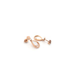 Load image into Gallery viewer, Elara Set – Teardrop Rose Gold Pendant &amp; Earrings
