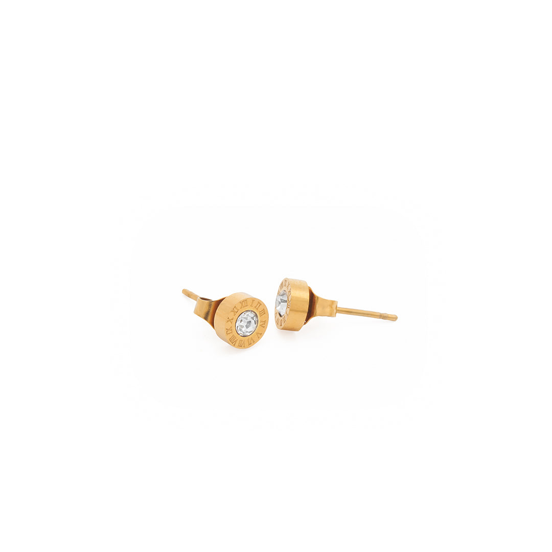 Celestia Set – Gold-Toned Station Necklace & Studs