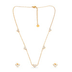 Load image into Gallery viewer, Heartsong Set – Enamel Heart Chain Necklace &amp; Studs
