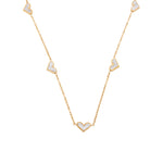 Load image into Gallery viewer, Heartsong Set – Enamel Heart Chain Necklace &amp; Studs
