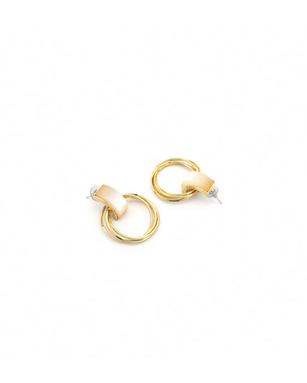 Ivory Enigma Loop Earrings