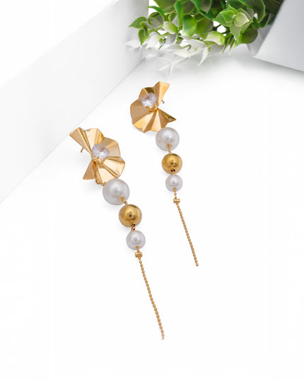 Mini Jewels Pearl Bloom Drop Earrings