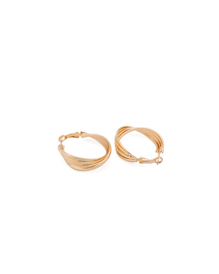 Rage Layered Curve Hoop Earrings