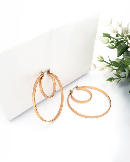 Rage Dual Loop Hoop Earrings