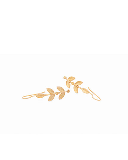 Mallet Leaf Drop Earrings