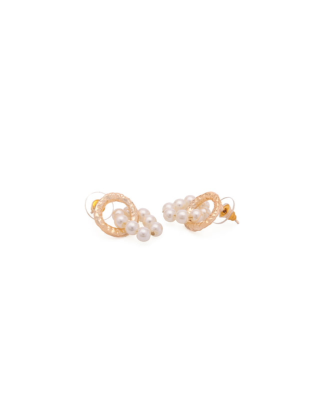 Rage Pearl Orbit Stud Earrings