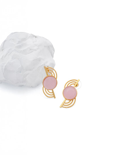 Crag Pink Halo Studs