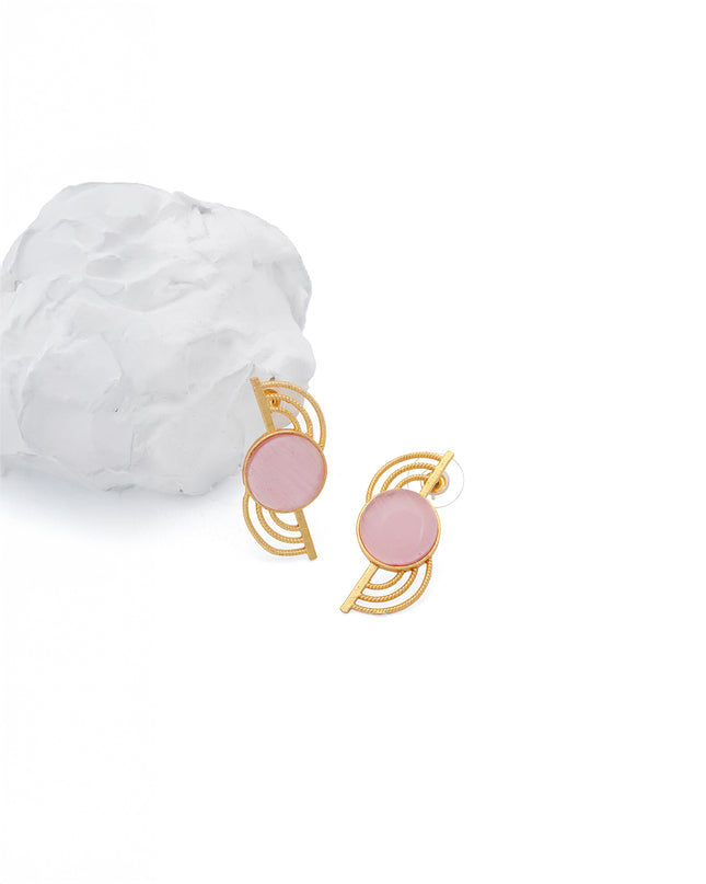 Crag Pink Halo Studs