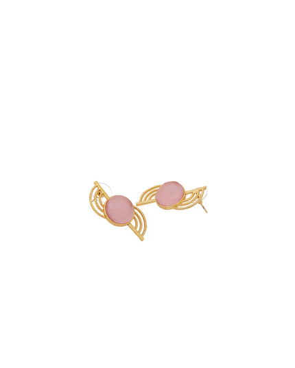 Crag Pink Halo Studs