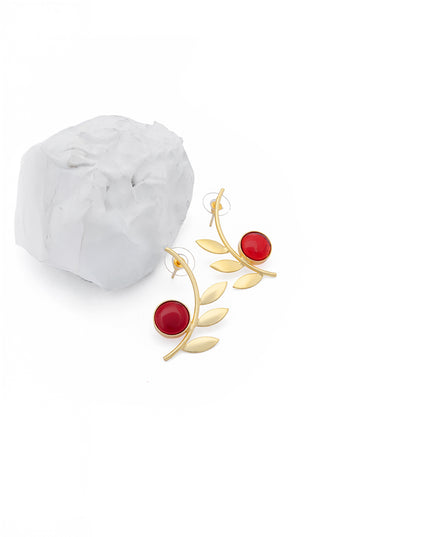 Crag Ruby Vine Studs