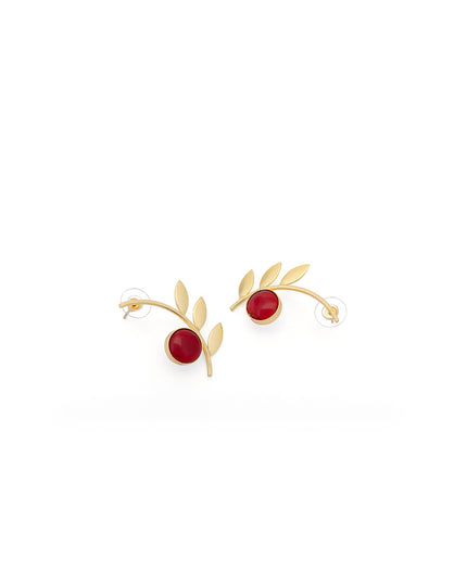 Crag Ruby Vine Studs