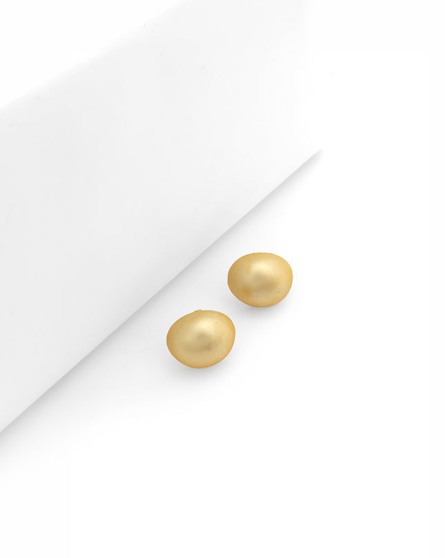 Matte Dome Stud Earrings