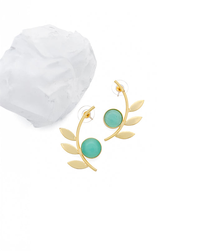 Crag Mint Leaf Earrings