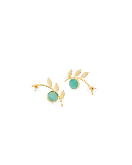 Crag Mint Leaf Earrings