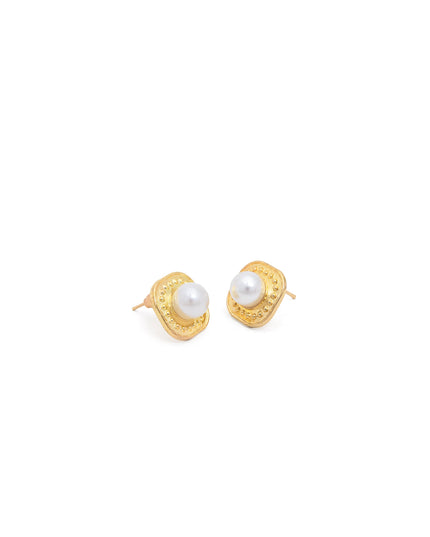 Regal Pearl Square Studs