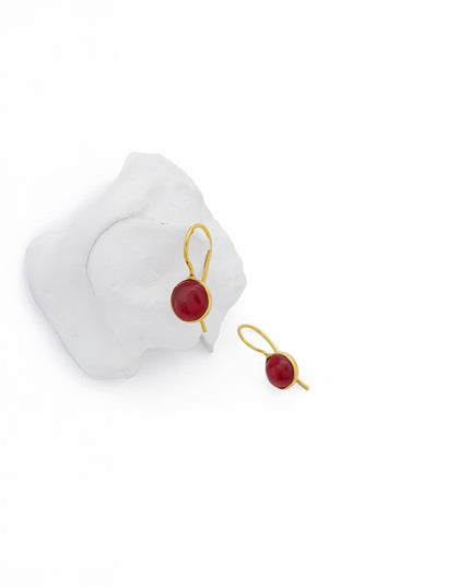 Crag Scarlet Loop Earrings