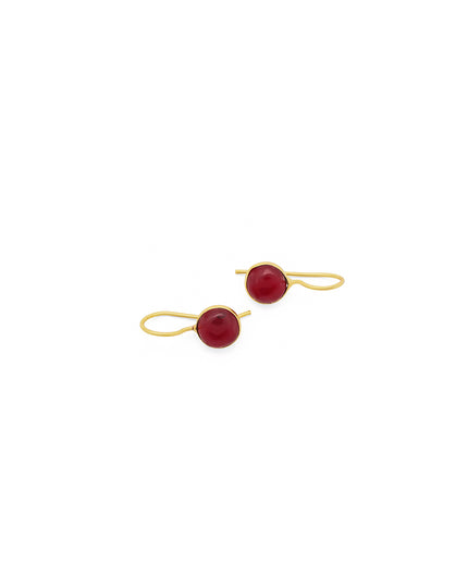 Crag Scarlet Loop Earrings