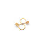 Load image into Gallery viewer, Aura Loop – Textured Stud Hoop Earrings

