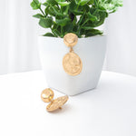 Load image into Gallery viewer, Solis Dots – Textured Drop Earrings
