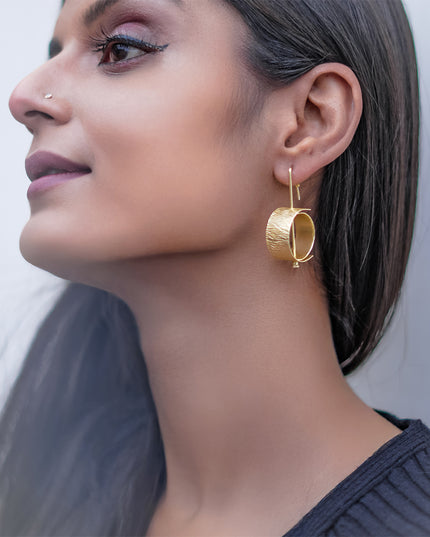Mallet Round Earrings