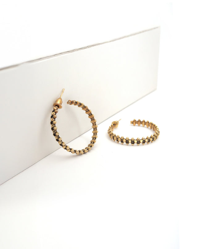 Studded Radiance Hoops