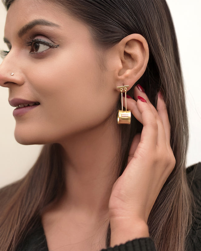 Mallet Round Earrings